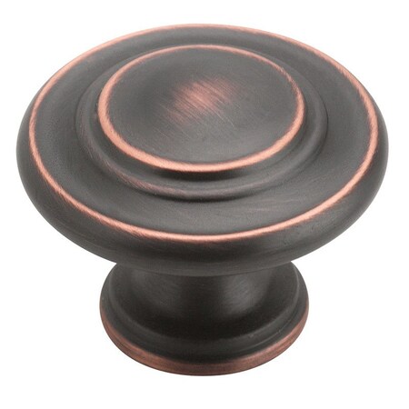 Amerock Amerock Round Cabinet Knob 1-5/16 in. D 1 in. Oil Rubbed Bronze 1 pk BP1586ORB